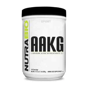 NUTRABIO ARGININE AKG (500 G) muscle pump growth nitric oxide aakg amino acid - Picture 1 of 2