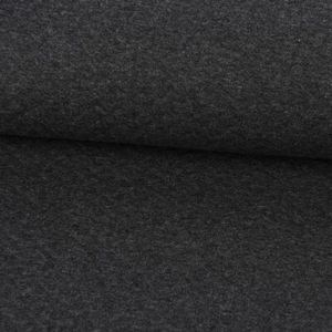 Sweatstoff Steppstoff Steppsweat einfarbig anthrazit meliert 1,5m Breite - Bild 1 von 8