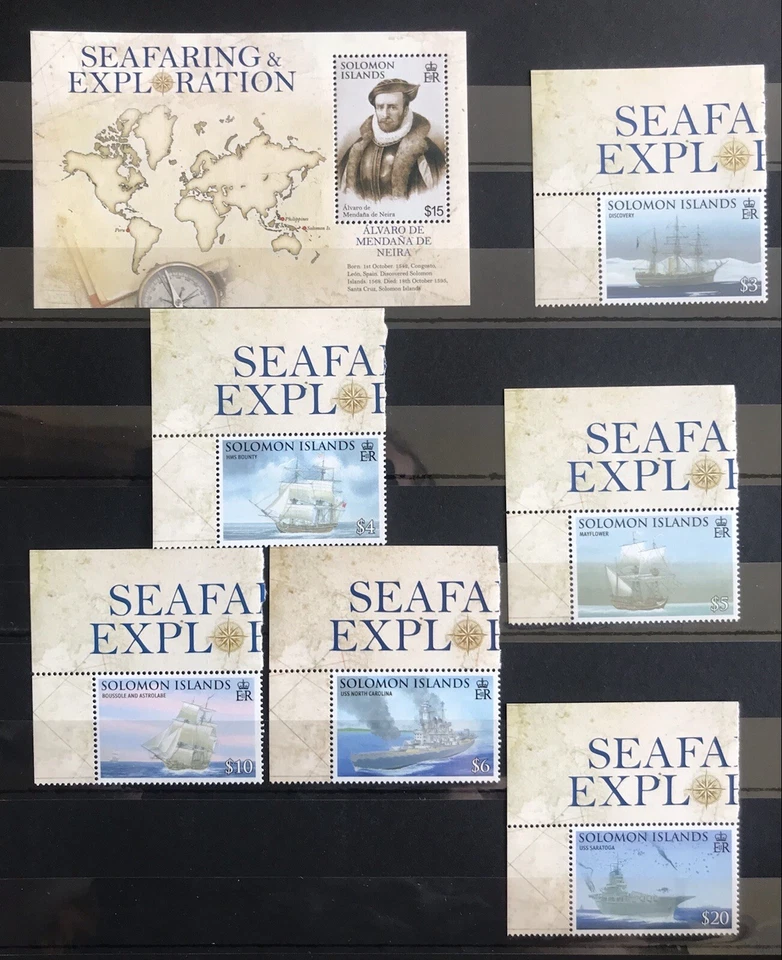 Seafaring Exploration / Ships / de Neira  on stamps - Timbres - MNH** - D109 - Image 1 of 1