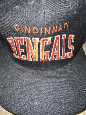 NEW VINTAGE CINCINNATI BENGALS ARCH BLOCK  WOOL STARTER SNAPBACK BURROW NFL - Image 1 of 2