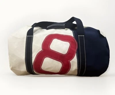 Bolsa de lona en tierra 727 SAILBAGS - Bolsa de mano de fin de semana, azul marino - vela reciclada Foto 1 de 4