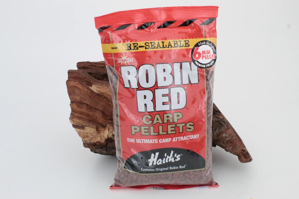 Dynamite Baits Robin Red Pellets 6mm ohne Loch 900g Original Haith's - Bild 1 von 1