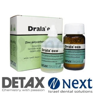Cemento dental policarboxilato de zinc Drala eco Detax Alemania polvo líquido Jumbo - Imagen 1 de 4