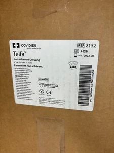 CASE OF 2400 Covidien 2132 Telfa Non-Adherent Dressing, 3" x 4" (24XPack of 100) - Picture 1 of 7