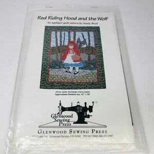 "RED RIDING HOOD AND THE WOLF" Applique Quilt Pattern by Sandy Boyd 42" x 56" - Picture 1 of 6
