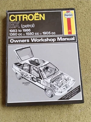 Citroen BX 1983 to 1986  Haynes Car Repair Manual - Image 1 of 2