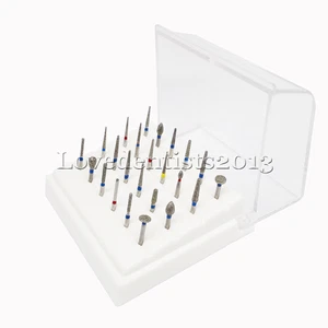 Dental Fg1.6mm Diamond Burs Set For Porcelain Shouldered Abutment Polishing - Picture 1 of 2