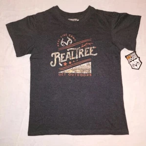 Realtree by Staghorn Creek Black Graphic T-Shirt L Get Outdoors Logo Tee NEU - Bild 1 von 4