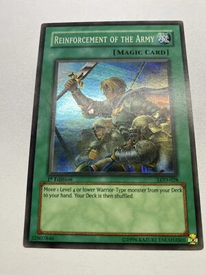 Yugioh Reinforcement Of The Army 1st Super Rare LOD-028 HP - Image 1 of 4