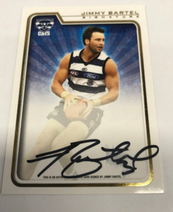 2010 Herald Sun AFL Trading Card Authentic Signature Card S2 Jimmy Bartel-RARE