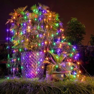 3*2M 200 LED Net Mesh Christmas Fairy String Lights Outdoor Xmas Party Decor - Picture 1 of 12