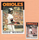 Eddie Murry 1986 Topps Super 5X7 Jumbo Card #40 Of 60 Orioles