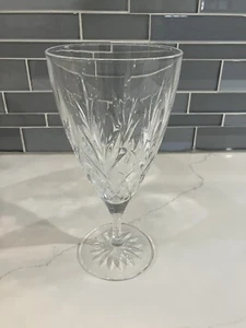 Princess House 24% französisches Bleischliff Kristall Wein-/Wasserfußglas - top - Bild 1 von 7