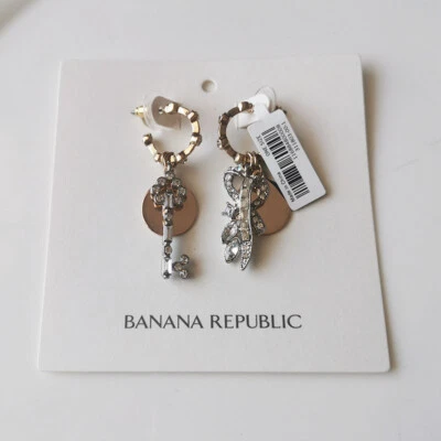 Nuevos Pendientes Colgantes Florales Banana Republic Regalo Moda Dama Fiesta Vacaciones Joyería Foto 1 de 3