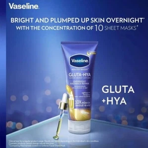 VASELINE Gluta-Hya Serum Lotion Overnight RadRepair 330ml - Picture 1 of 8