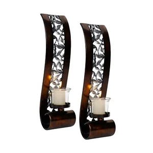Shelving Solution Wall Sconce, with Tea Light Candle Holder Antique Bronze St... - Picture 1 of 7