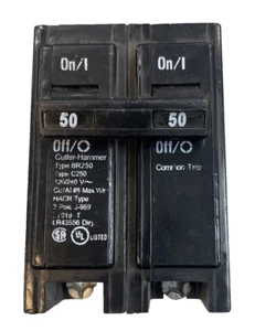 Cutler-Hammer/Eaton/BR250/C250/2p/120/240V/50A/Leistungsschalter/(25c3) - Bild 1 von 5