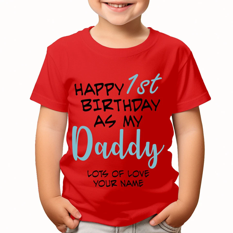 Camisetas Personalizadas Tu Nombre Feliz 1er Cumpleaños Regalo Niños Niñas Niños #TA-23 Foto 1 de 1