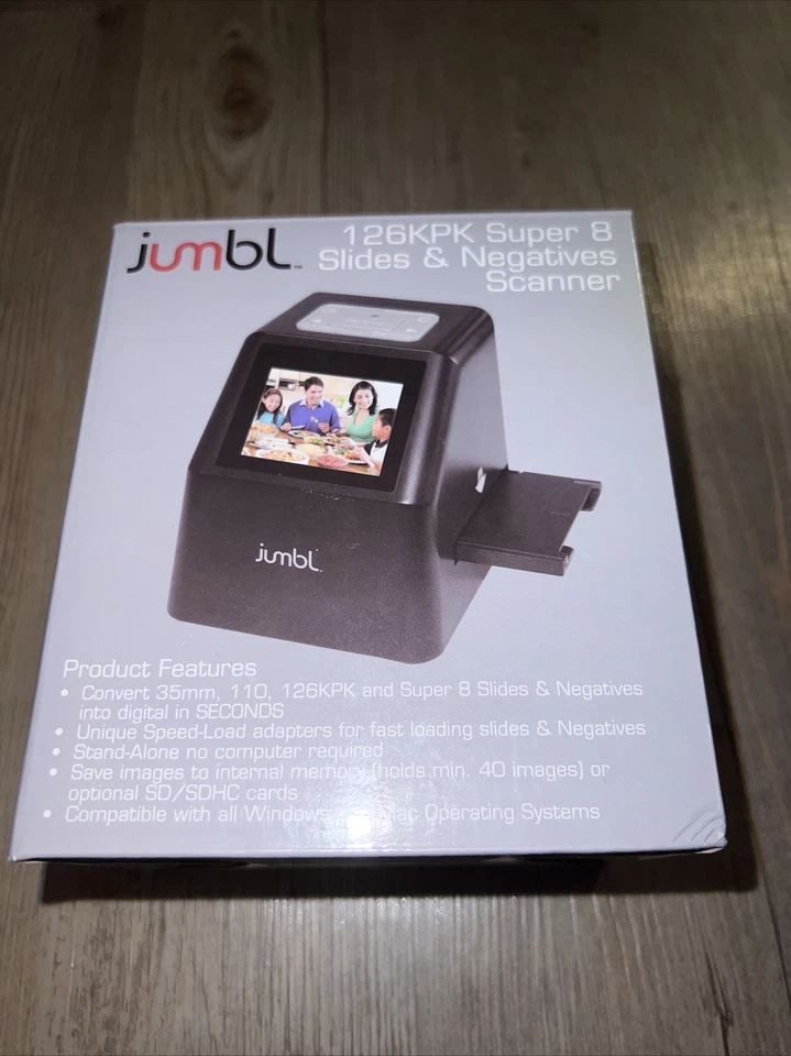 Film Scanner with 22MP Converts 126KPK/135/110/Super 8 Films Slides & Negatives - Image 1 of 2