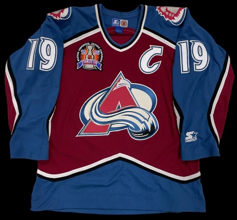 JOE SAKIC COLORADO AVALANCHE 1996 STANLEY CUP STARTER JERSEY LARGE Cover