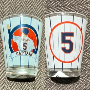 NY METS DAVID WRIGHT SHOT GLASS #5 NÚMERO DE RETIRO 19/07/2025 CITI FIELD - Imagen 1 de 5