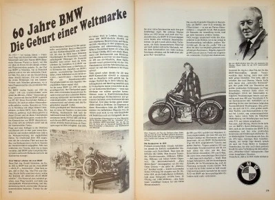 Oldtimer Markt 1062) Teil I - 60 Jahre BMW Motorrad - ein interessanter Rückblic - Bild 1 von 2