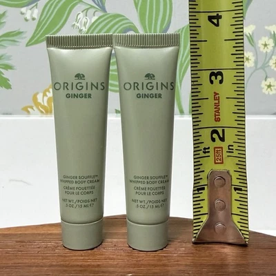 2 x Origins имбирь суфле взбитый тела крем путешествий мини 0,5 унций / 15 мл каждый - Изображение 1 из 3