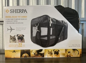 Sherpa Original Deluxe Pet Carrier Approved Most US Airlines Up to 22 lbs Sz L - Picture 1 of 3