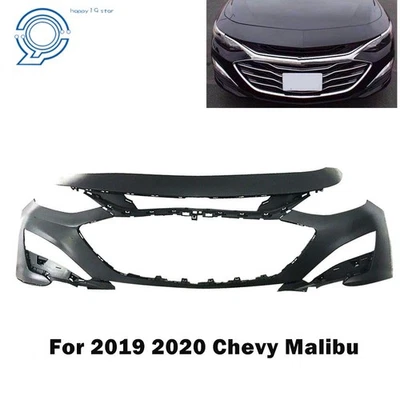 Plastic Primered Front Bumper Cover Fascia For Chevy Malibu 2019 2020 2021 Foto 1 de 4