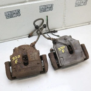 PAIR BMW E46 330i 330d 330ci Vented FRONT Brake Calipers & Carriers 325mm - Picture 1 of 18
