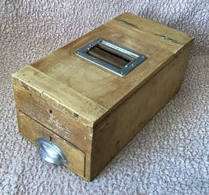 Vintage Wooden Cash Register Till Shop Drawer Display Prop Box Storage - Picture 1 of 24