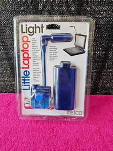 Zelco Little Laptop Light Battery Operated Book PC Riding Night Lamp - Blue - Picture 1 of 4