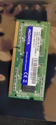 ADATA 4GB DDR3-1600 SODIMM Laptop RAM PC3-12800 CL11 – Used – $2 CAD Ship - Image 1 of 4