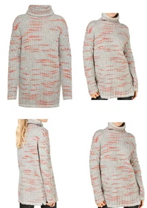 Denham Damen Rollkragenpullover Strickpullover Hellgrau Gr.M Neu - Picture 1 of 5