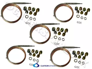 5 X TERMOPAR DE GAS SUPER UNIVERSAL 900mm GAS COMERCIAL NIQUELADO CROMO - Imagen 1 de 24
