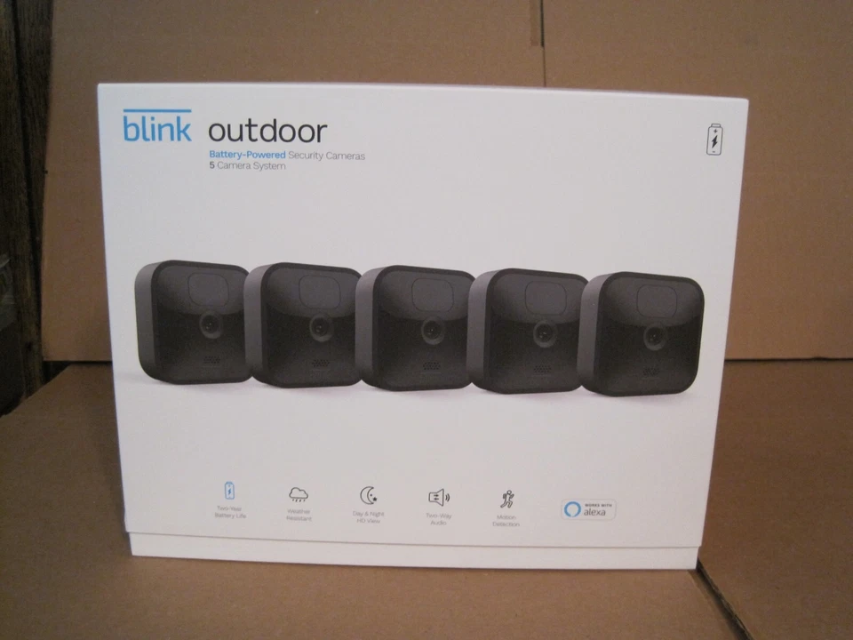 Pack of 5 Blink Outdoor 3rd gen Wireless Security Cameras BCM00400U #SM9307