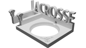 Wandhalterung für Lacrosse Stick und Ball - Sportgeräte Aufbewahrung Display Halter - Bild 1 von 3