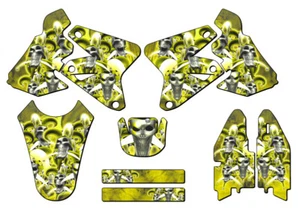 2005-2023 DRZ 400 JESTER Yellow Senge Graphics Kit Compatible with Suzuki - Picture 1 of 10