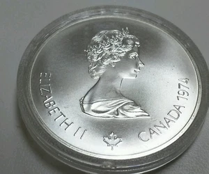 1974 $5 Olympic Rings Montreal Olympics Commemorative - Picture 1 of 4