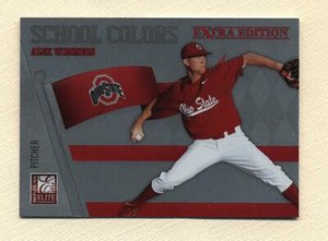17 Different 2010 Donruss Elite Extra Edition School Colors insert cards