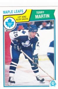 83/84 OPC..TERRY MARTIN..NRMT..CARD # 336..MAPLE LEAFS..FREE COMBINED SHIPPING
