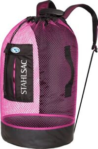 Stahlsac Panama Scuba Diving Travel Mesh Backpack Gear Bag Pink NEW