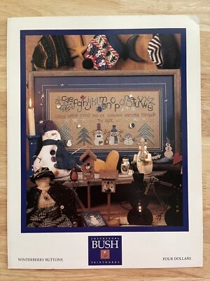 Shepherd’s Bush Winterberry Buttons Counted Cross Stitch Pattern Chart - Image 1 of 3