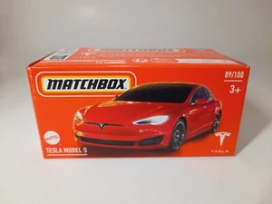 Matchbox 2024 Mattel Tesla Model S 89/100 Box Sigillato Modellino 1/64 - Foto 1 di 1