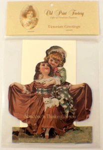 Victorian Turn Of The Century Someone'S Thinking Of You Greeting Card #Grc086 - Picture 1 of 2