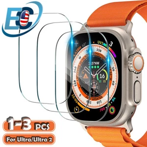 Protector de pantalla de vidrio templado transparente de cobertura completa para Apple Watch Ultra 49 mm - Imagen 1 de 11