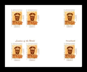 Liberia 1999 Swasiland Eswatini King Mswati Dlamini Imperf Bloc MNH (BR) - Bild 1 von 1