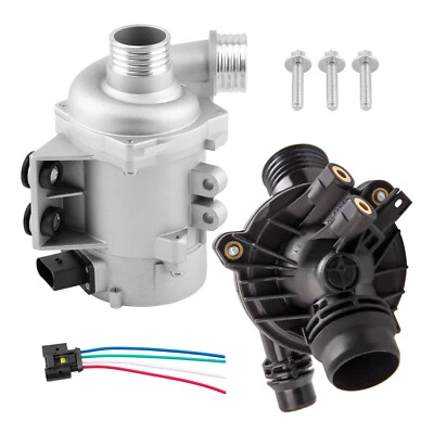 Elektrisch Wasserpumpe Kühlmittelpumpe + Thermostat for BMW 3er E90 5er E60 - Bild 1 von 4