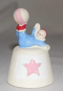 Vintage UCTCI Porcelain Clown Bell 3” Japan - Picture 1 of 7