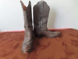  Nonquil Ostrich Kangaroo Top Leather Cowboy Boots Little’s San Antonio TX. - Picture 1 of 14